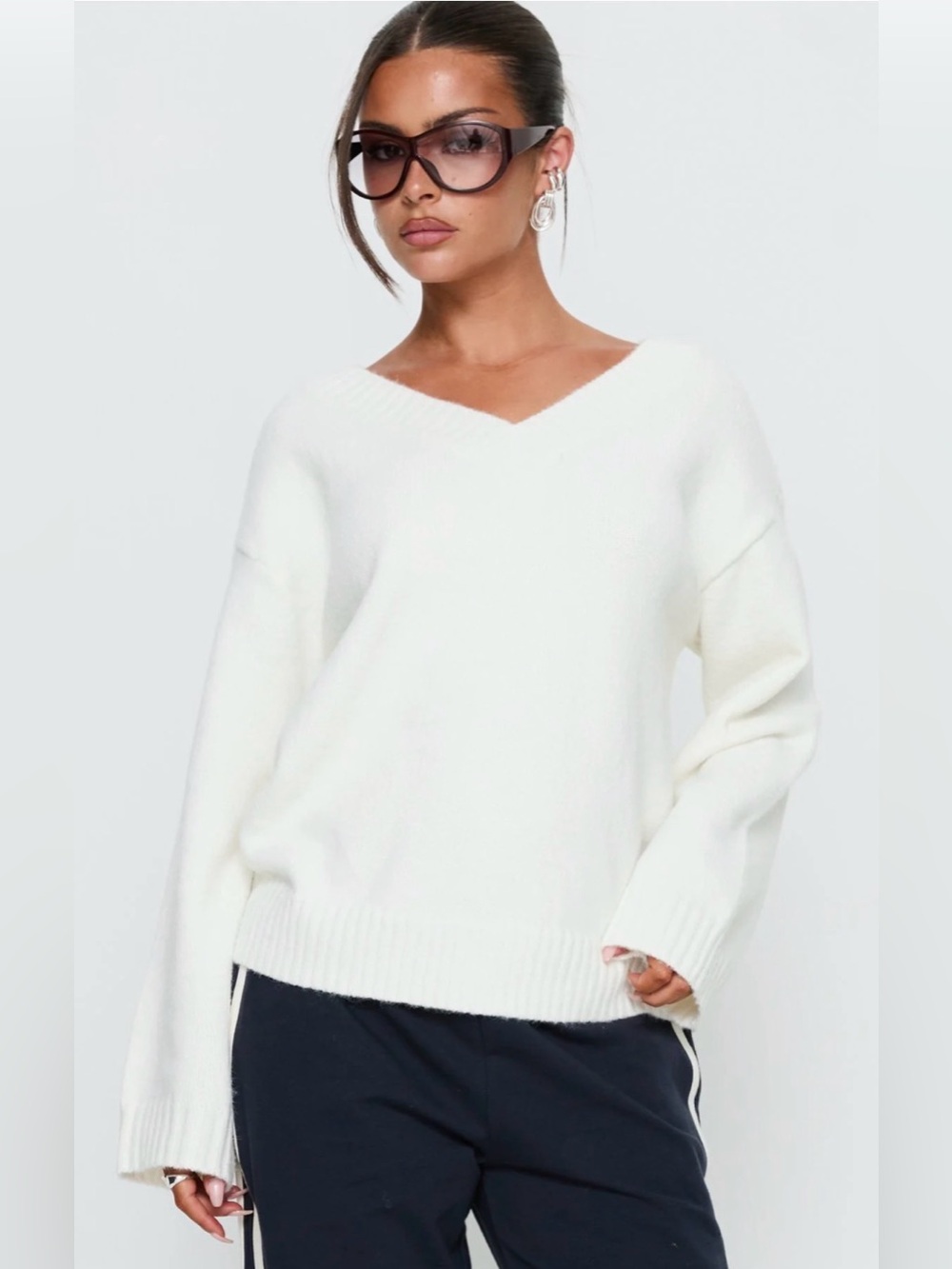 Princess Polly Kaileigh V-Neck Sweater | New without Tags